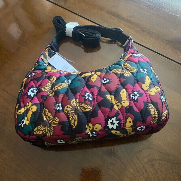 ROSETTI Floral Butterfly Shoulder Bag Lightweight with Strap Multicolor Zip New - Picture 12 of 16